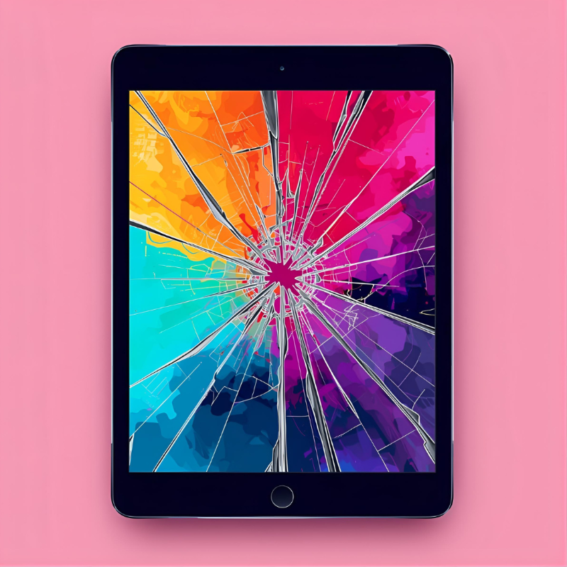 How can I Keep a crack in my iPad screen from spreading?